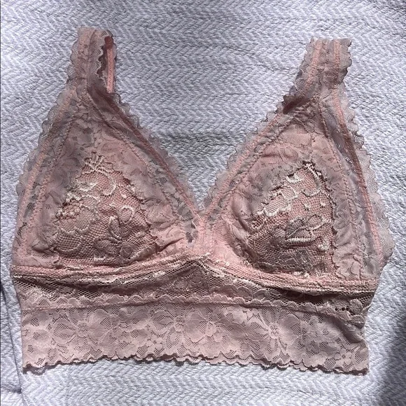 Lace Bralette in Soft Pink size small - Picture 5 of 11